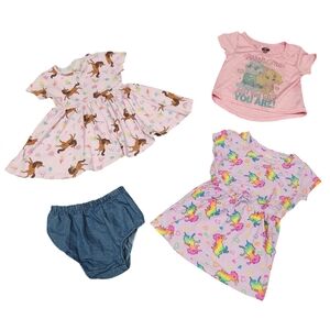 EUC Girls Bundle Of Warm Weather Clothes Size 12 mos.